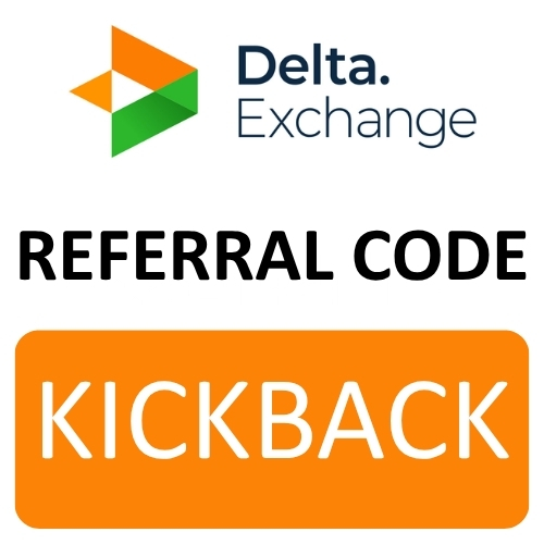 Delta Exchange Referral Code "KICKBACK" Get Upto 50% Rebate On Trading Fees For Lifetime