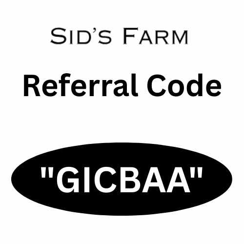Sid’s Farm Referral Code "GICBAA" Get 250 Rs Cashback
