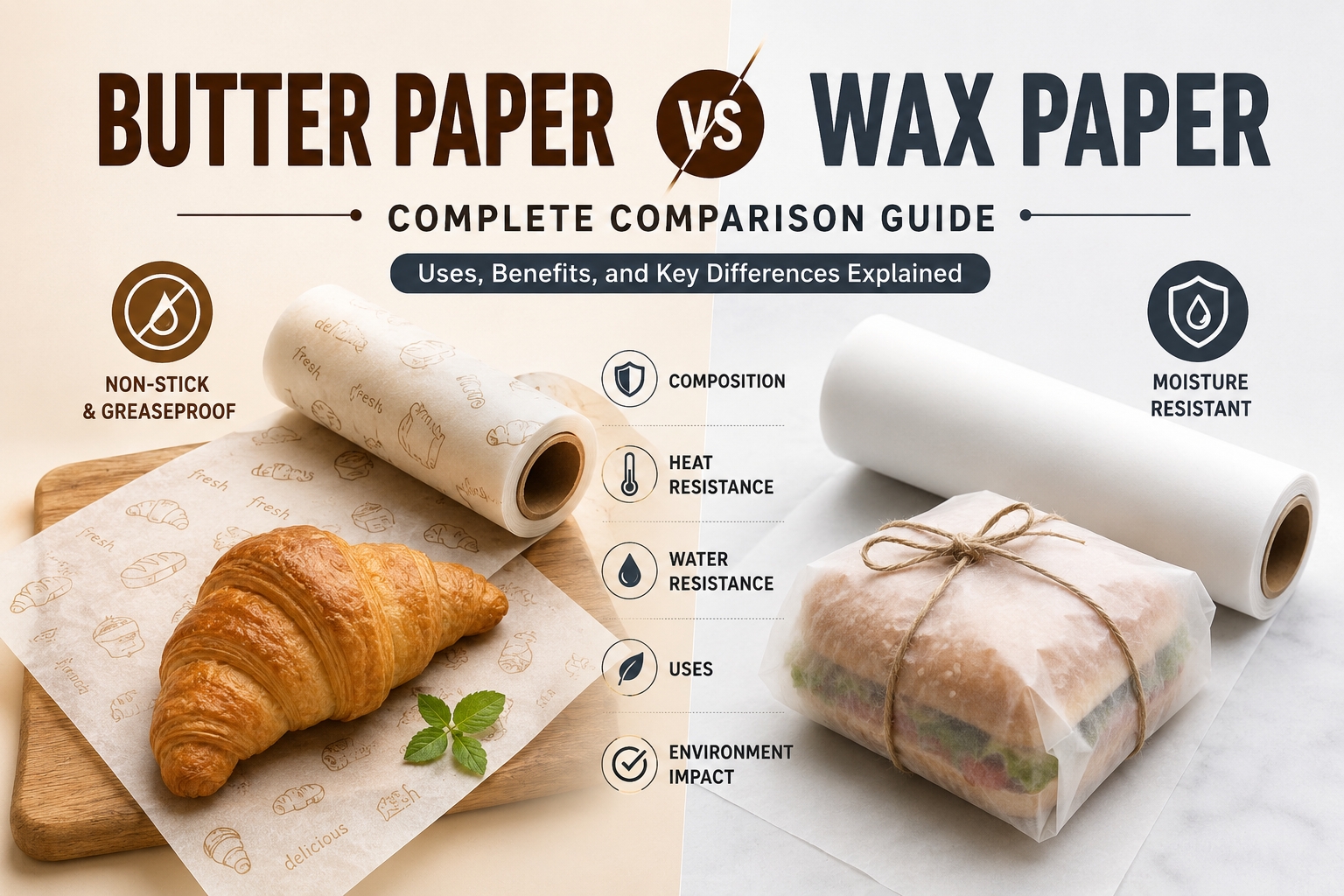 Butter Paper vs Wax Paper: Complete Comparison Guide