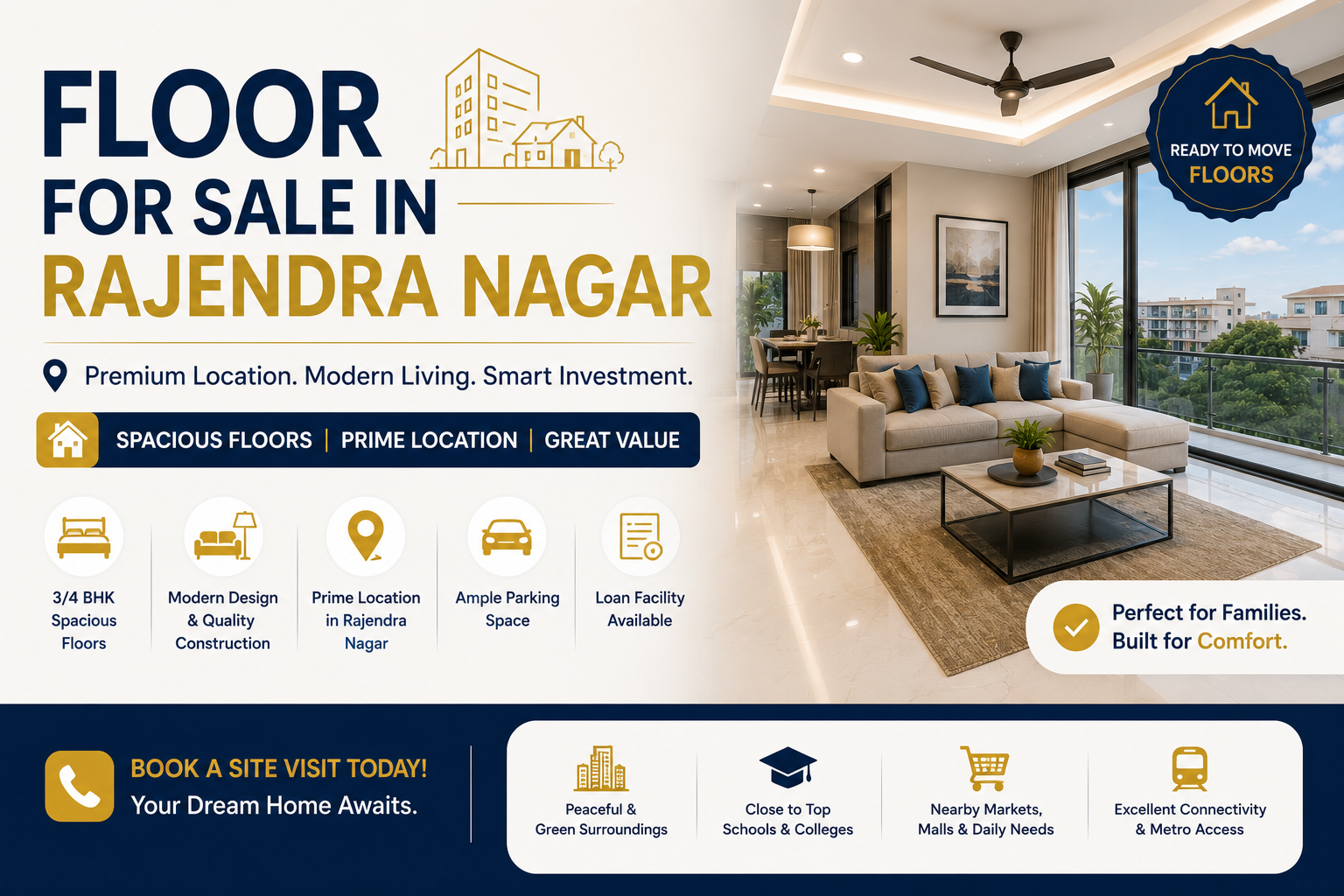 Best Floor for Sale in Rajendra Nagar Ghaziabad