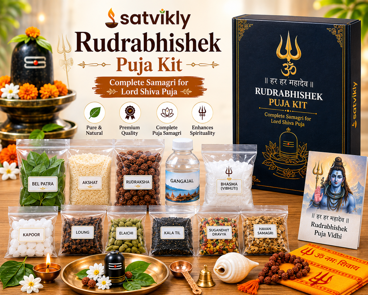 Buy Puja Items Online for Rudraabhishek with Satvikly