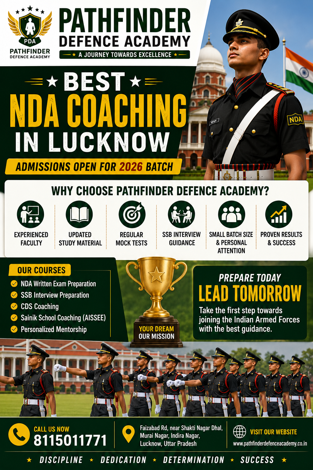 NDA Coaching in Lucknow: Complete Guide to NDA Preparation, SSB Training & Defence Career Success