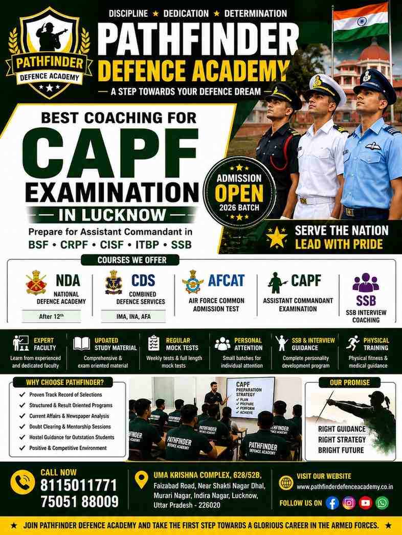 CAPF Coaching in Lucknow – Best CAPF Coaching Institute for UPSC CAPF Exam Preparation