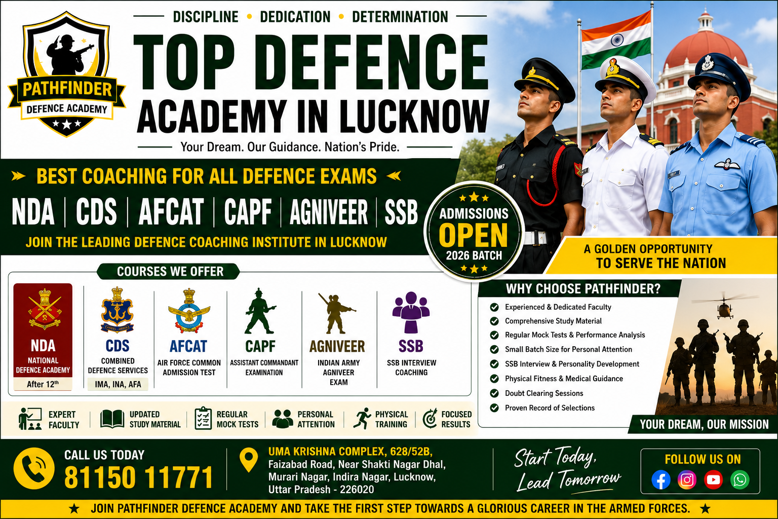 Top Defence Academy in Lucknow – Your Complete Guide to Defence Exam Preparation