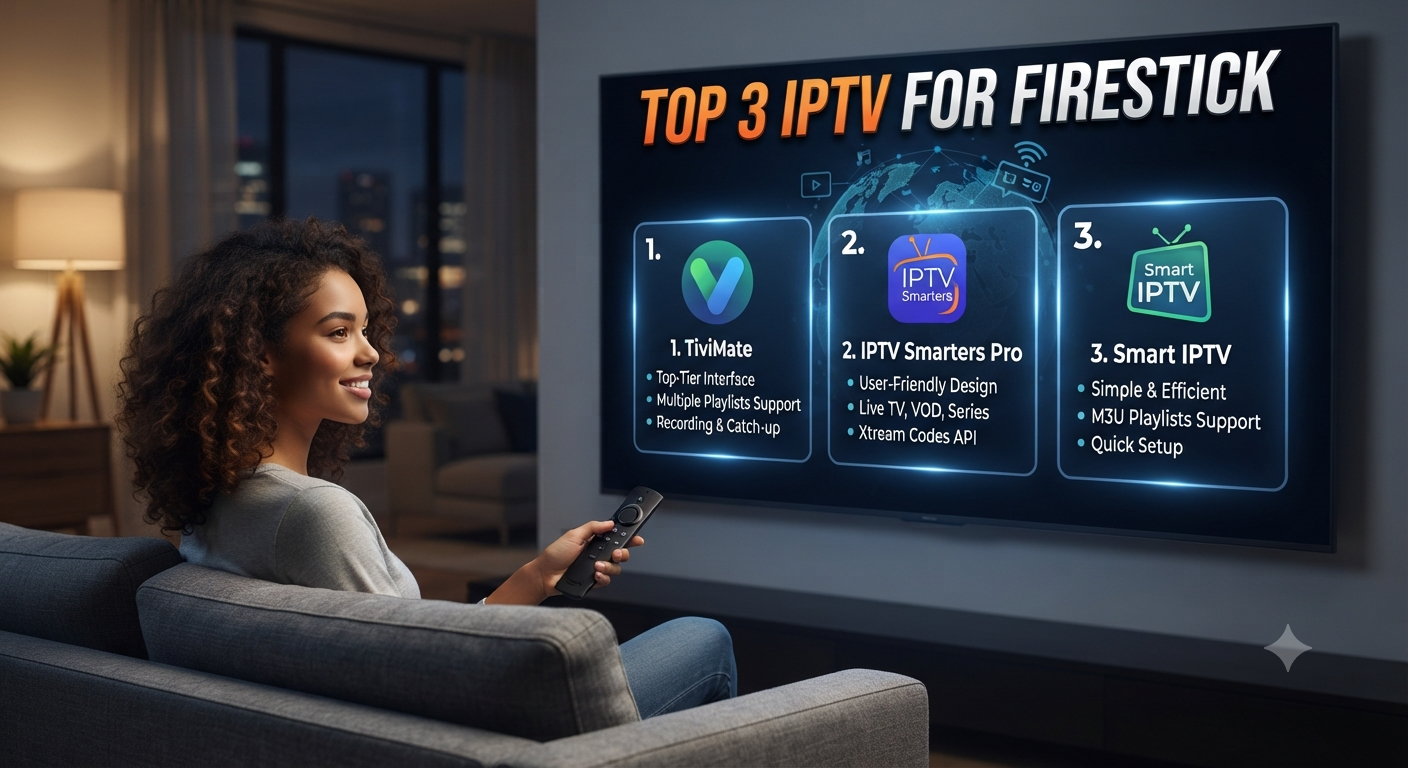 Top 3 IPTV for Firestick:  Complete Guide 2026