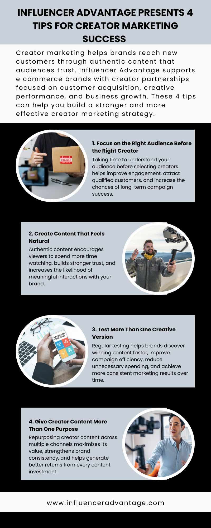 Influencer Advantage Presents 4 Tips for Creator Marketing Success