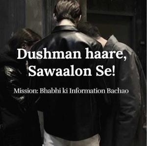 “Dushman haare, sawaalon se!”