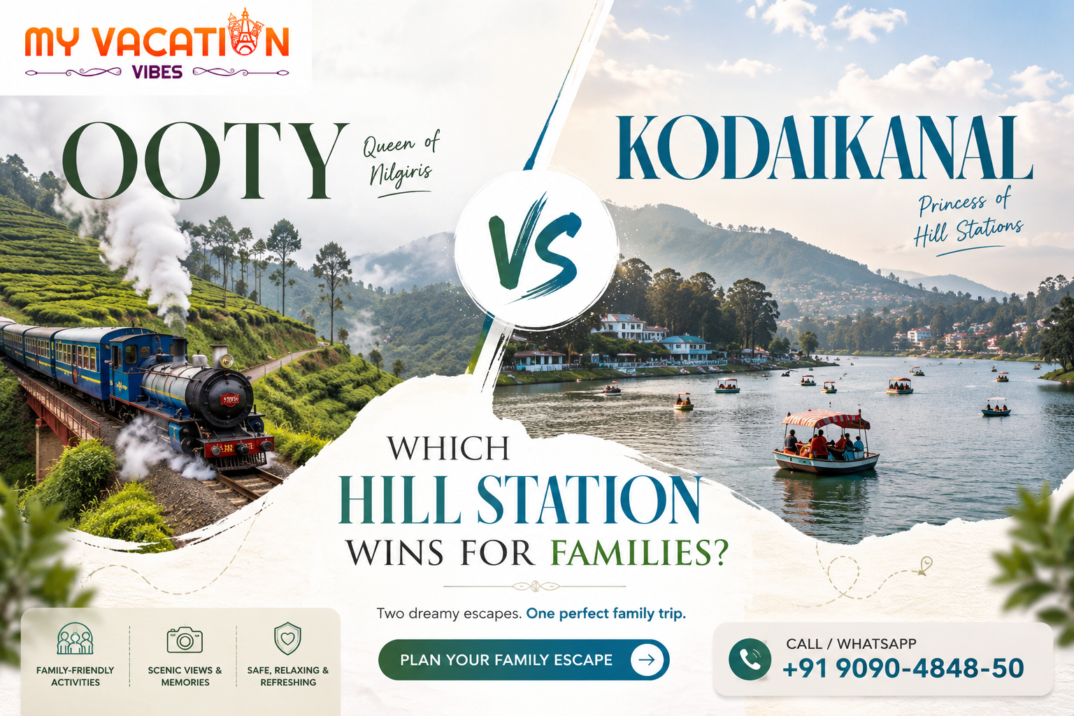 Ooty vs Kodaikanal: Which Hill Station Wins for Families?