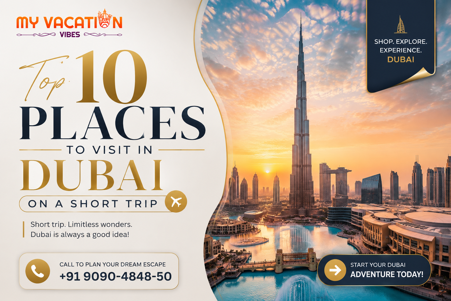 Top 10 Places to Visit in Dubai on a Short Trip