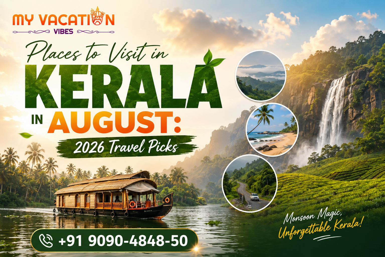 Places to Visit in Kerala in August: 2026 Travel Picks