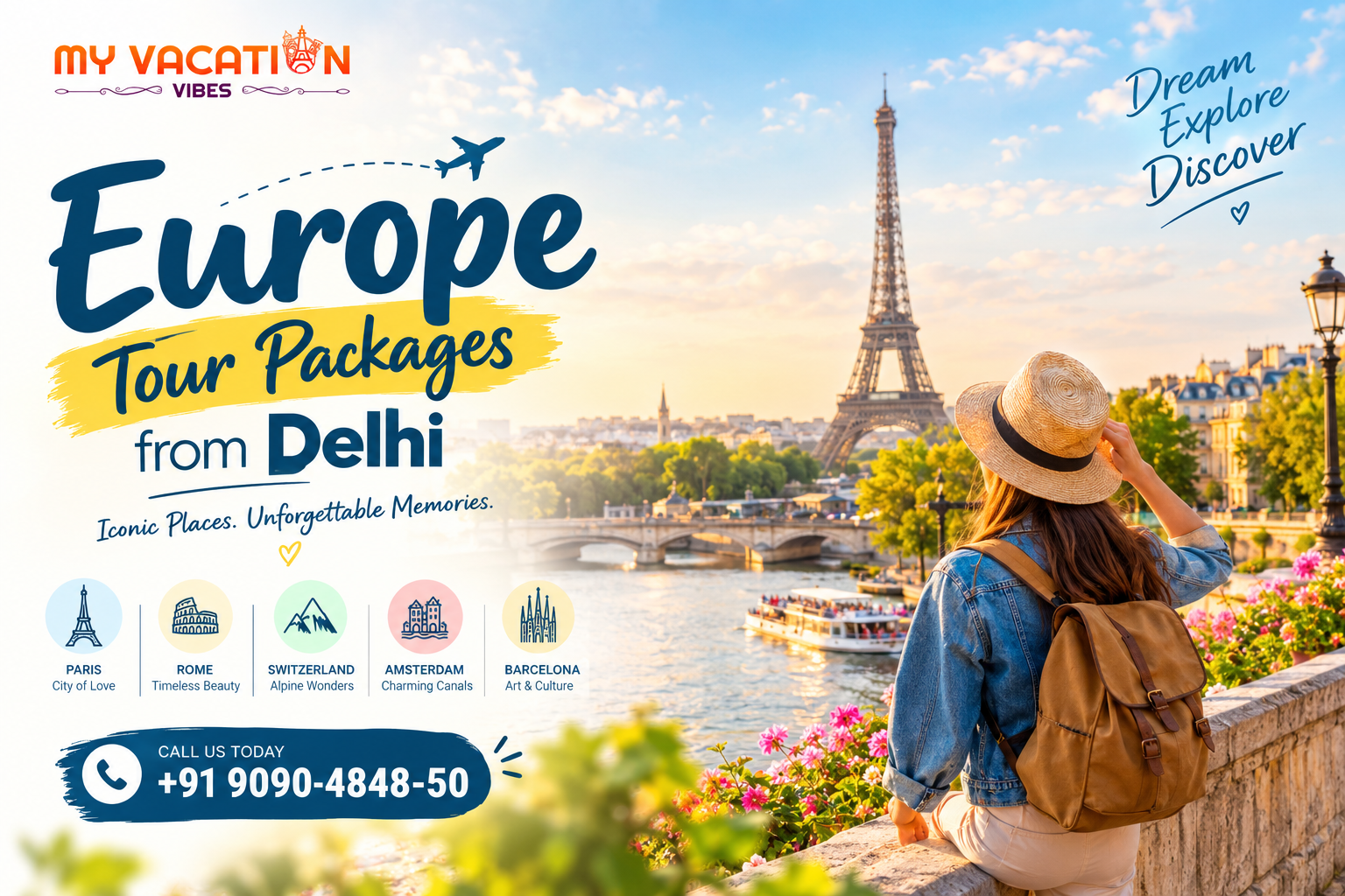 Europe Tour Packages from Delhi: Places to Visit