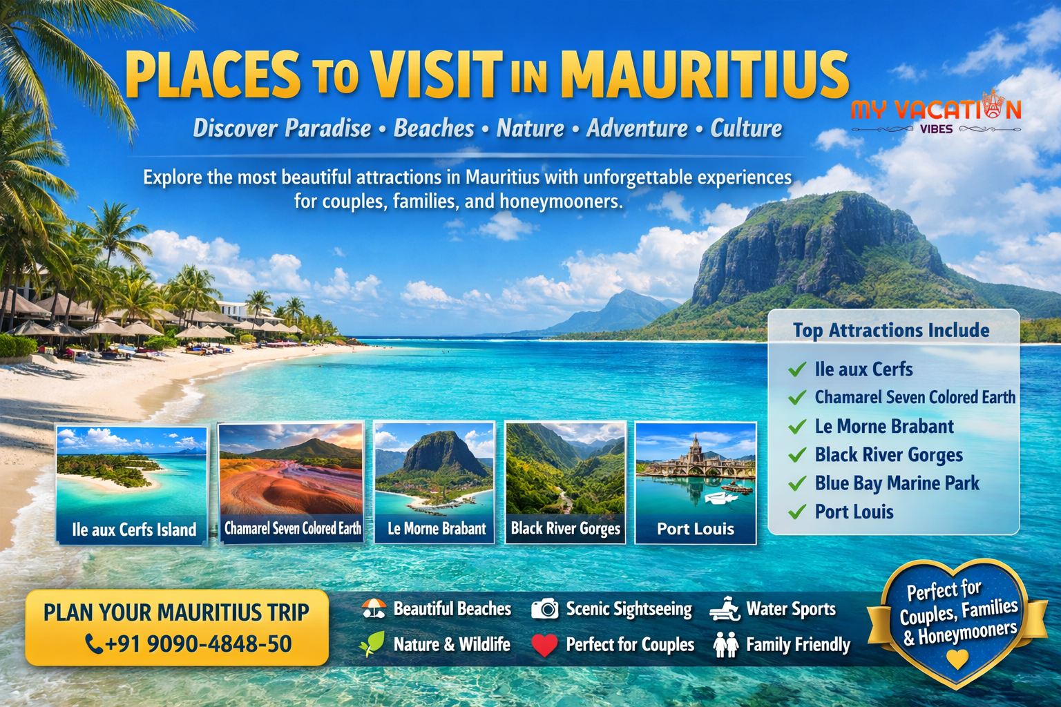 Top Places to Visit in Mauritius for an Unforgettable Island Vacation