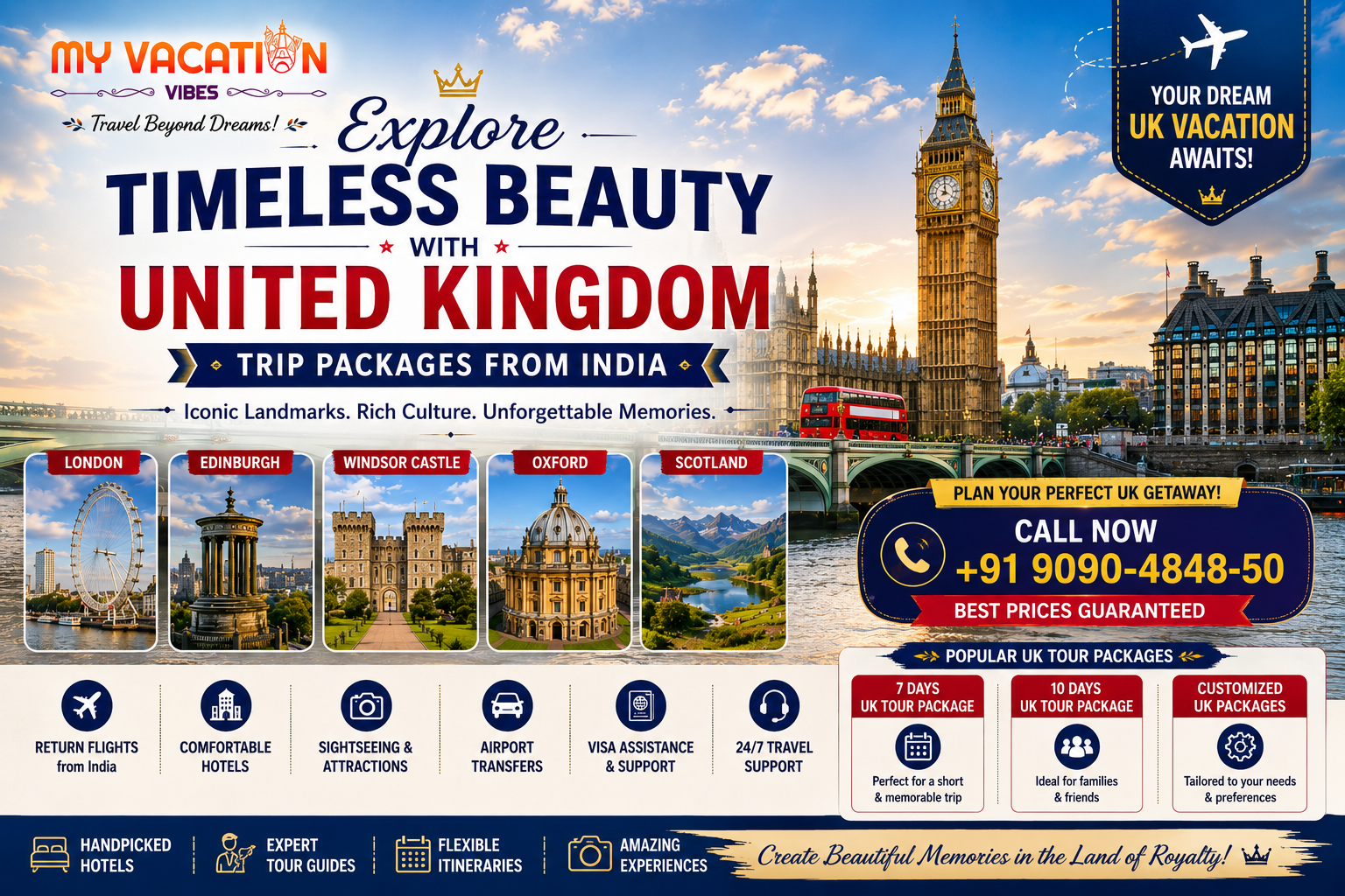 Best United Kingdom Trip Packages from India for an Unforgettable Holiday