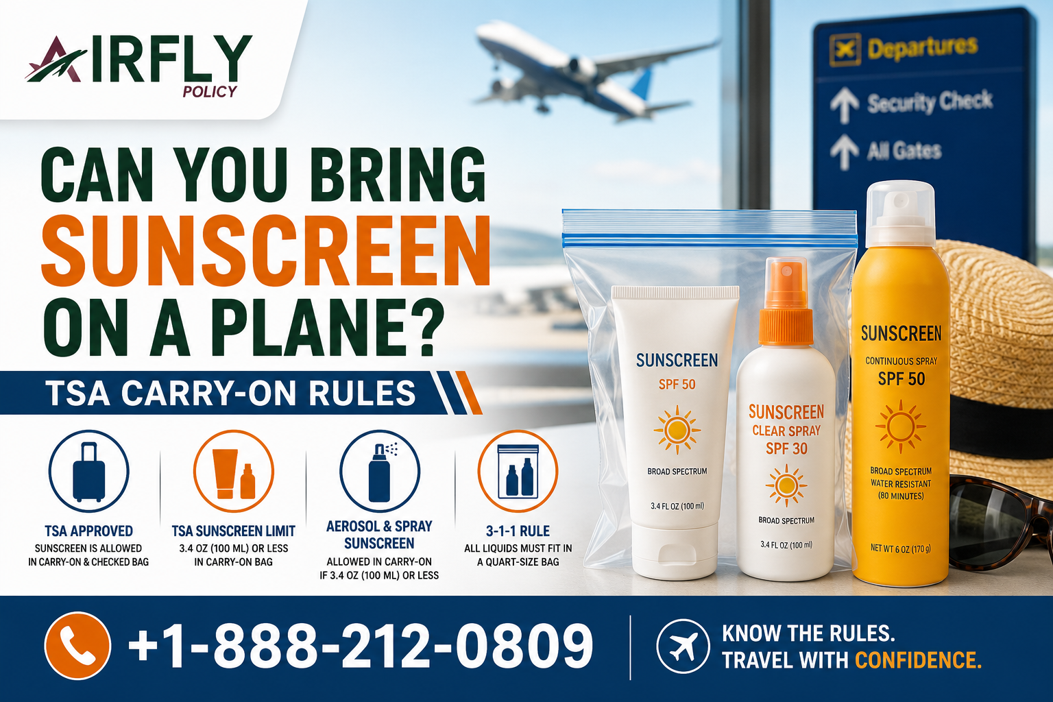 Can You Bring Sunscreen on a Plane? TSA Carry-On Rules