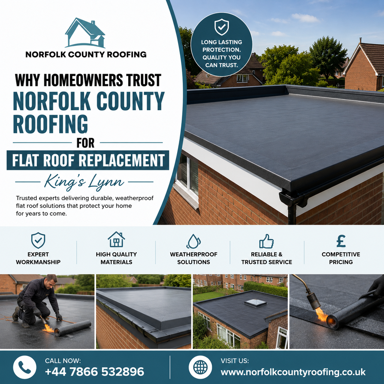 Why Homeowners Trust Norfolk County Roofing for Flat Roof Replacement King's Lynn