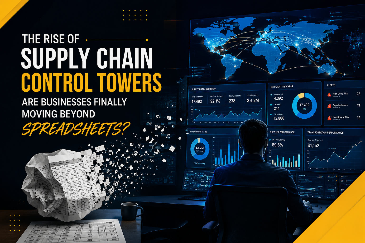 The Rise of Supply Chain Control Towers: Are Businesses Finally Moving Beyond Spreadsheets?
