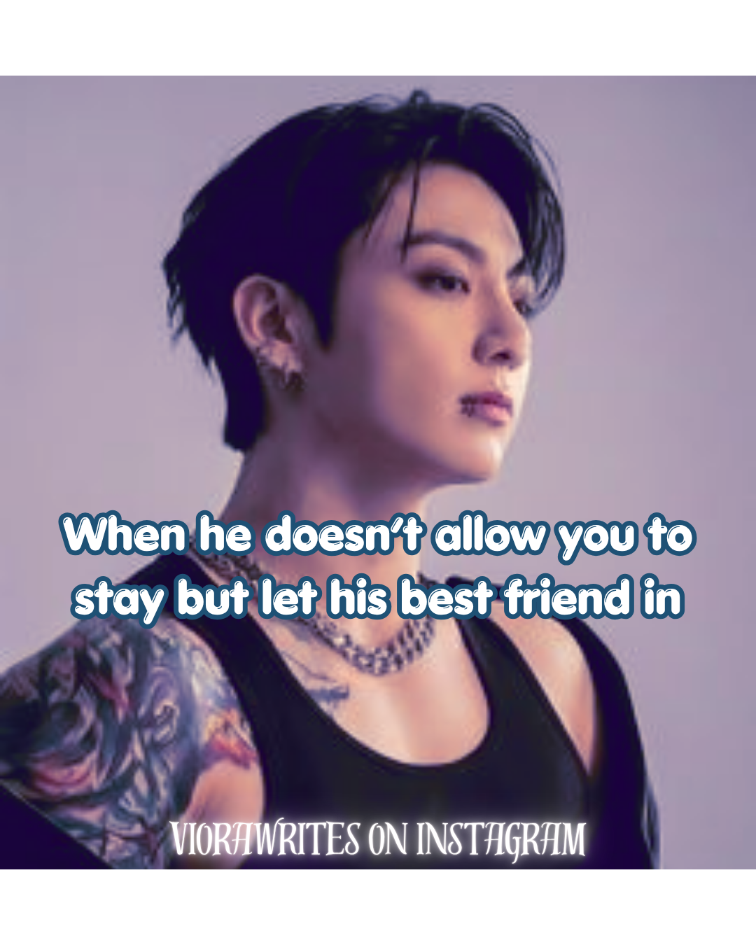 WHEN HE DOESN’T ALLOW YOU TO STAY BUT LET HIS BEST FRIEND IN | JUNGKOOK