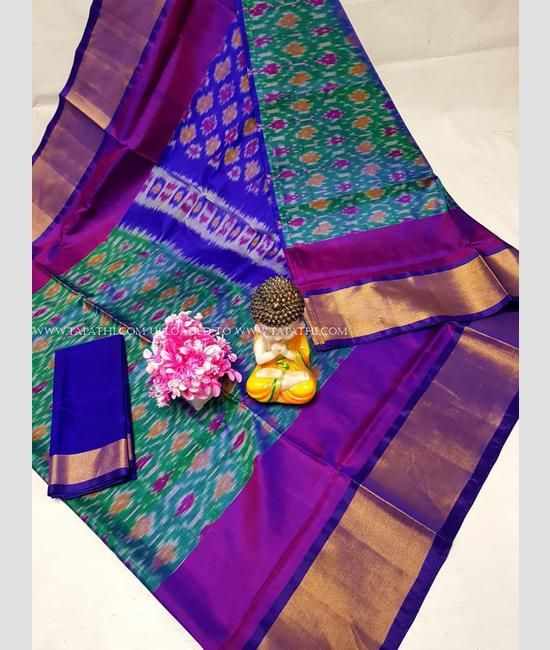 Purple and Pink color Lichi sarees with all over big buties design -LICH0000449