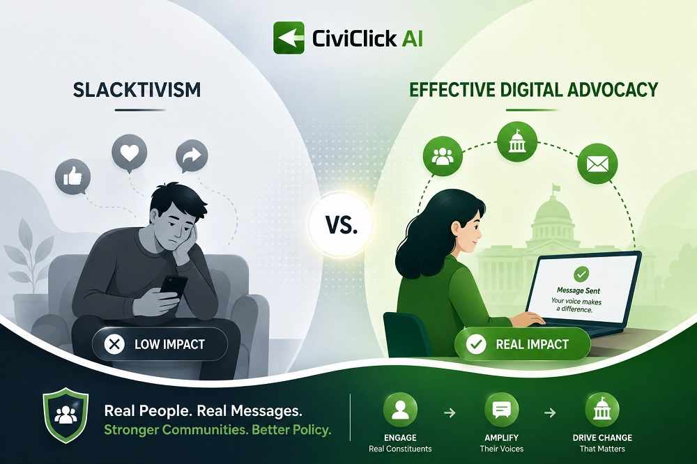 Slacktivism vs. Effective Digital Advocacy: The Role of CiviClick AI