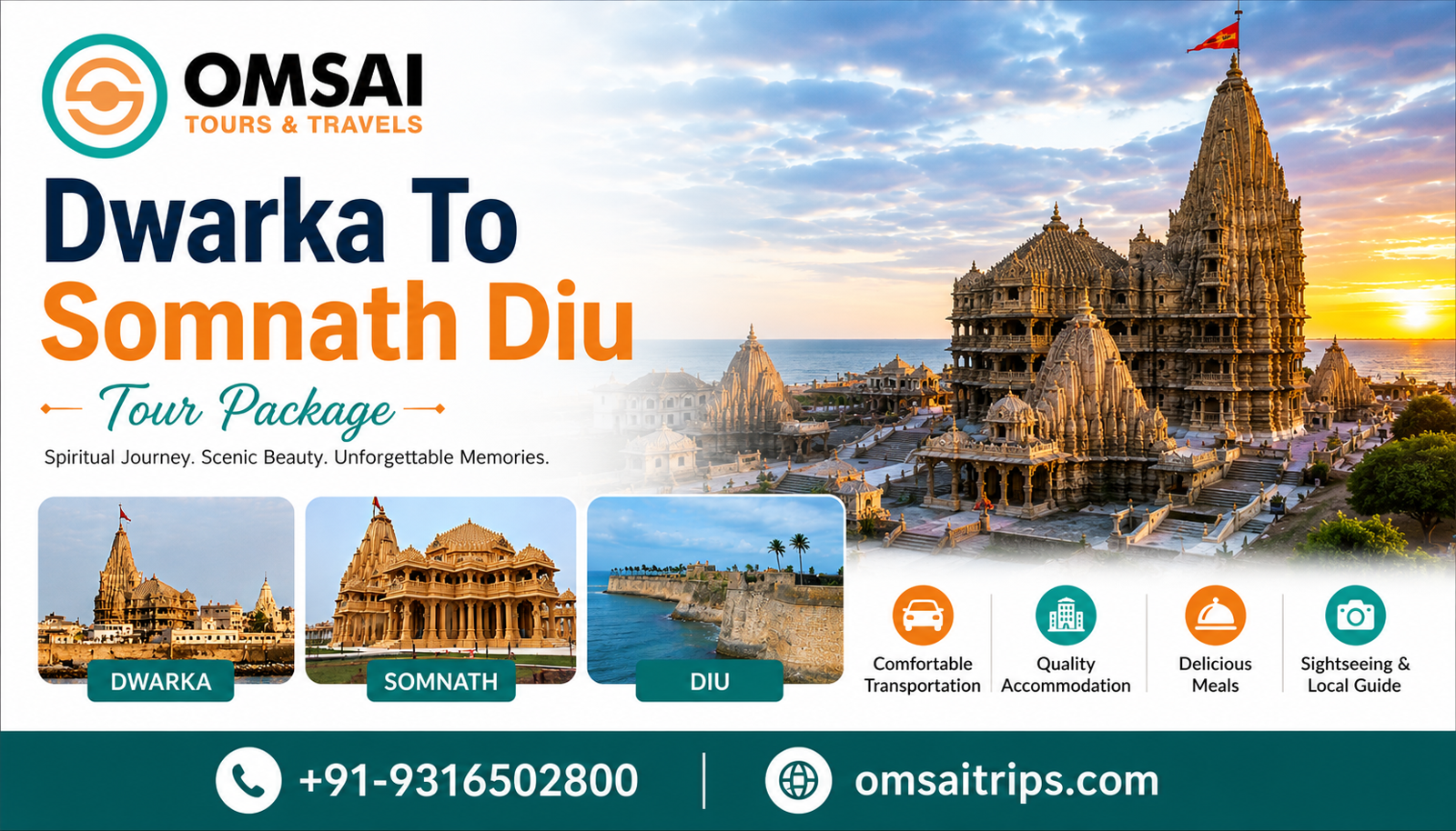 Best Dwarka Somnath Diu Tour Package for a Perfect Gujarat Trip
