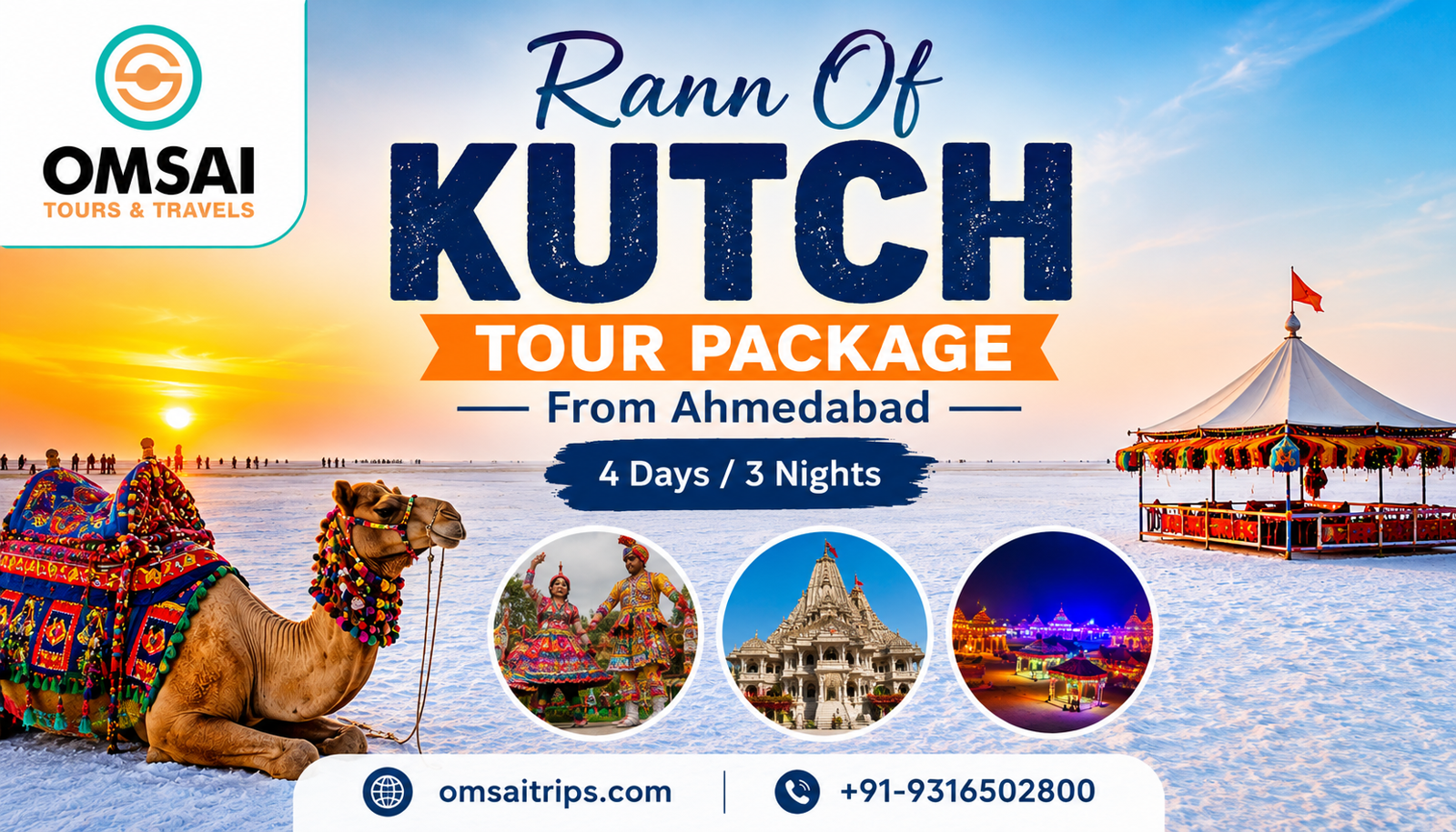 Plan Your Rann Of Kutch Tour From Ahmedabad: 4 Days / 3 Nights Complete Guide