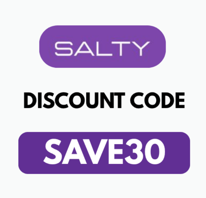 Salty Discount Code (SAVE30) - Enjoy 10% Off On Every Order You Place