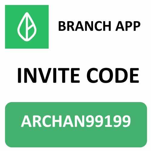 Branch App Invite Code “ARCHAN99199” Get 300 Rs cashbook On first Loan