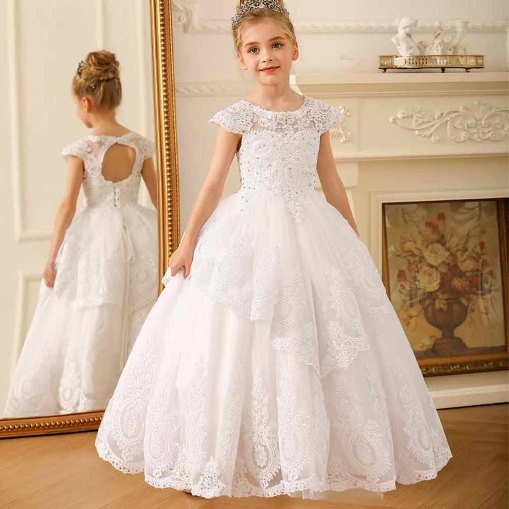 Ball Gown Floor Length Tulle Lace Flower Girl Dress For Wedding
– SD Dresscode & Fashiontrends