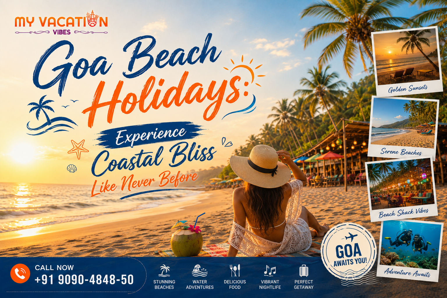 Goa Beach Holidays: Escape to Tropical Vibes and Ocean View