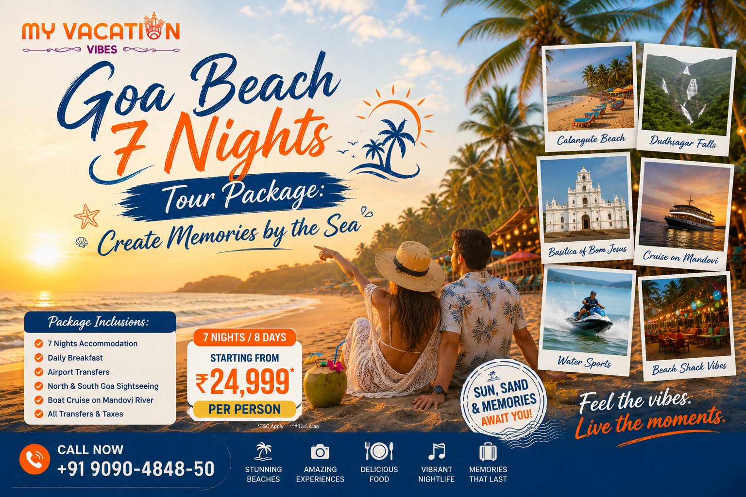 Goa Beach 7 Nights Tour Package: Where Waves Meet Adventure