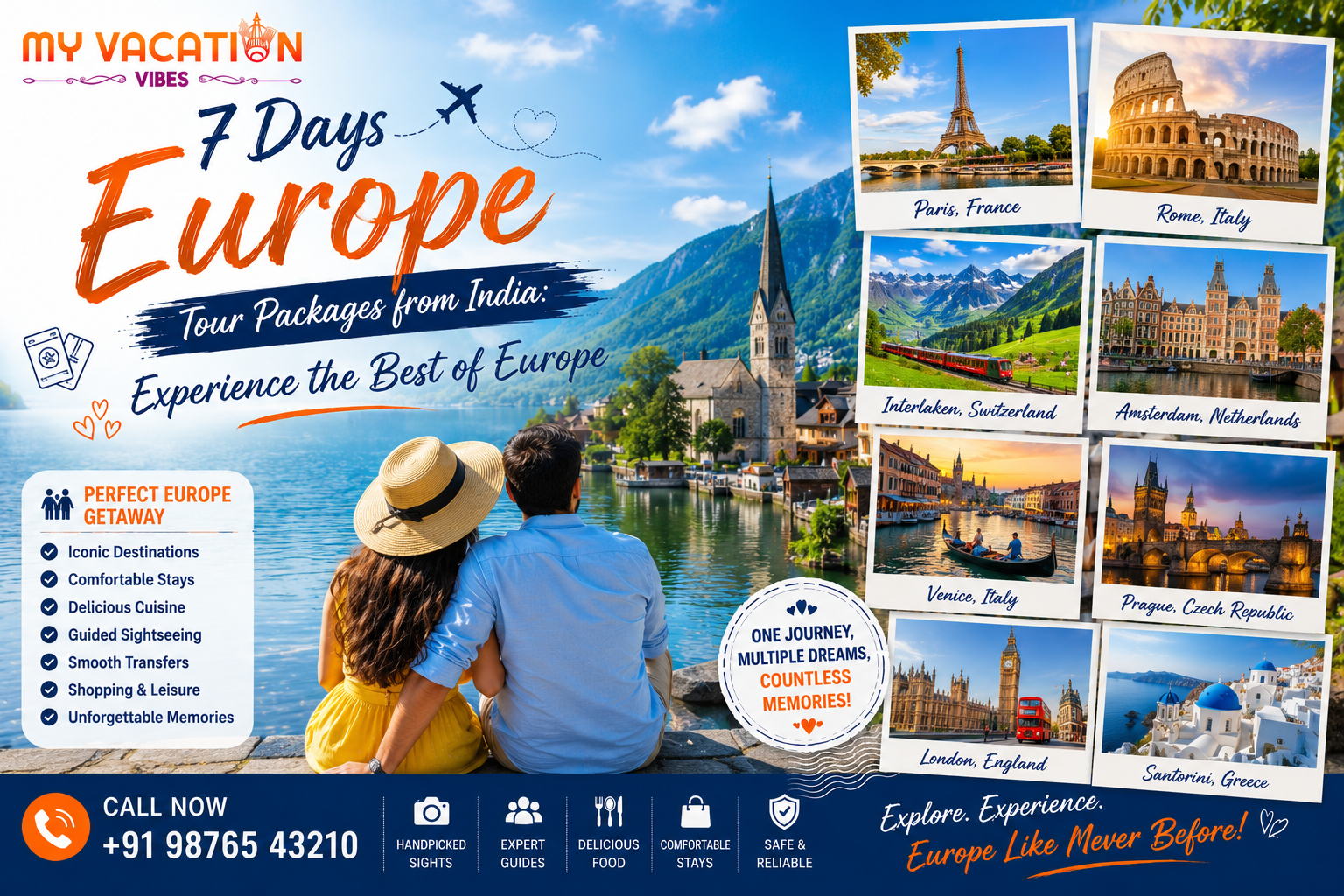 7 Days Europe Tour Packages from India: Experience the Magic of Europe