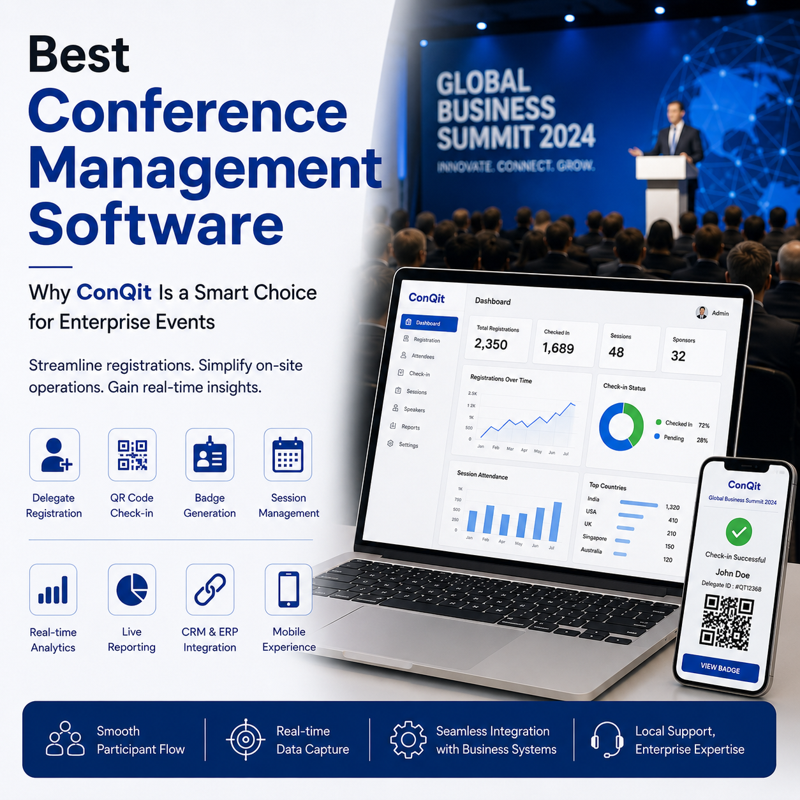 Best Conference Management Software: Why ConQit Is a Smart Choice for Enterprise Events