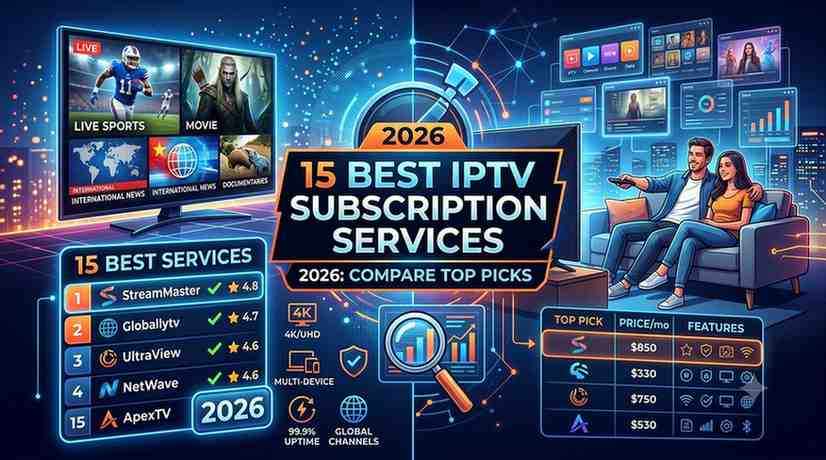 Best IPTV Subscription 2026: Compare Top Legal IPTV Services