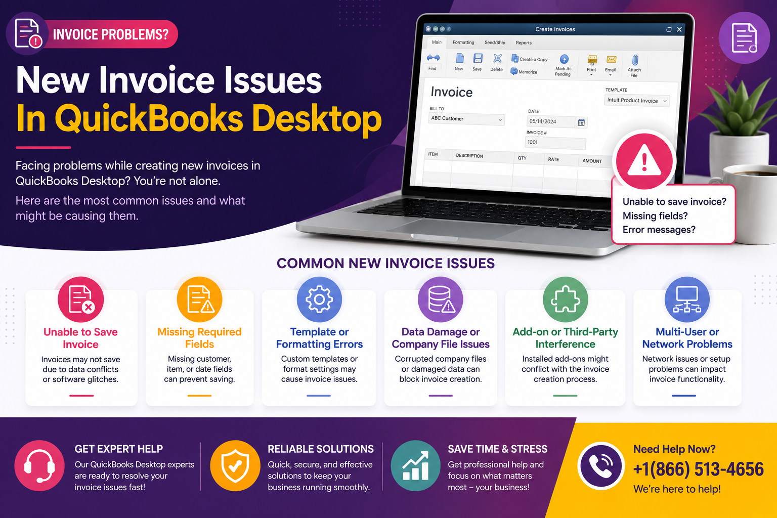 Why I am getting new invoice issues In QuickBooks Desktop?