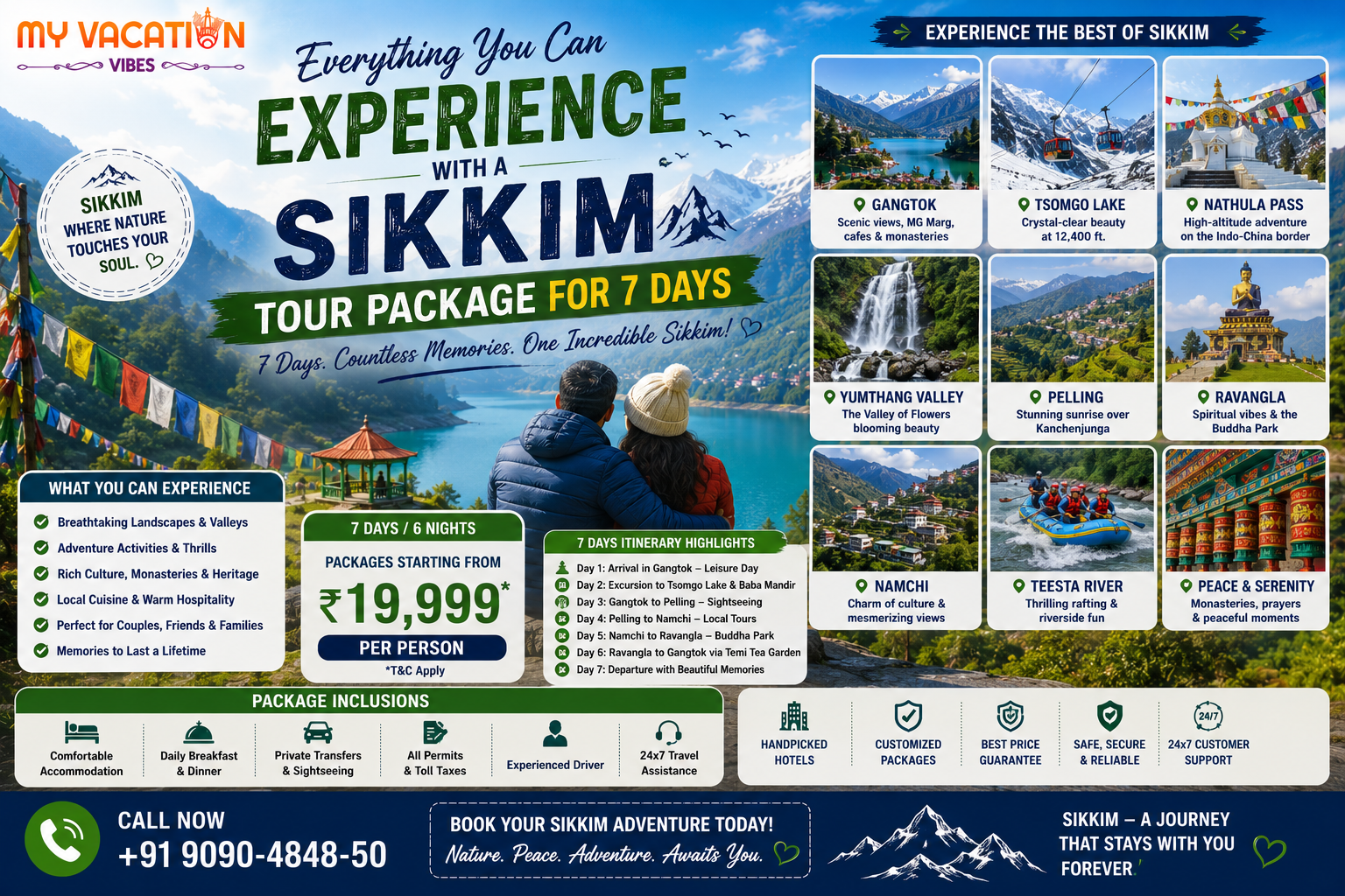 Everything You Can Experience with a Sikkim Tour Package for 7 Days