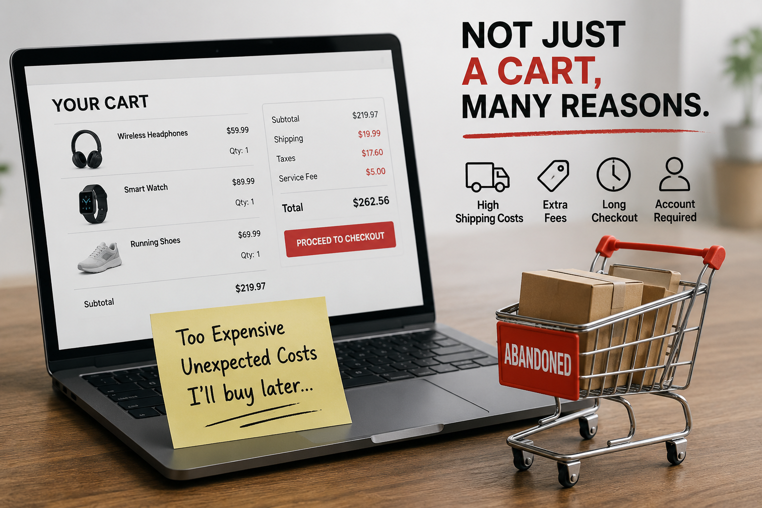 What's the biggest reason you've abandoned an online shopping cart?