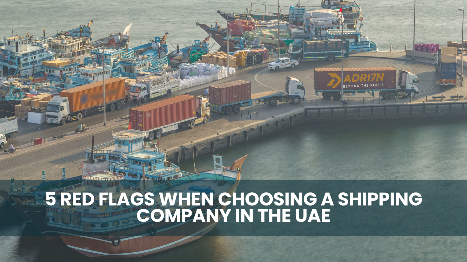5 Red Flags When Choosing a Shipping Company in the UAE