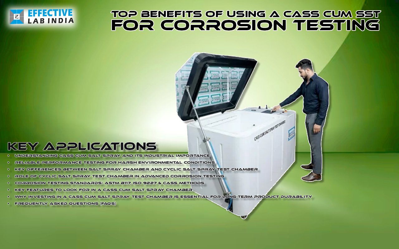 Top Benefits of Using a CASS Cum SST for Corrosion Testing
