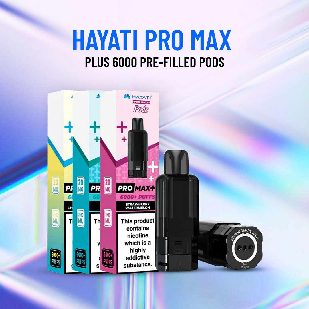 Hayati Pro Max Plus 6K Pods – Convenient Prefilled Pods with Rich Flavour