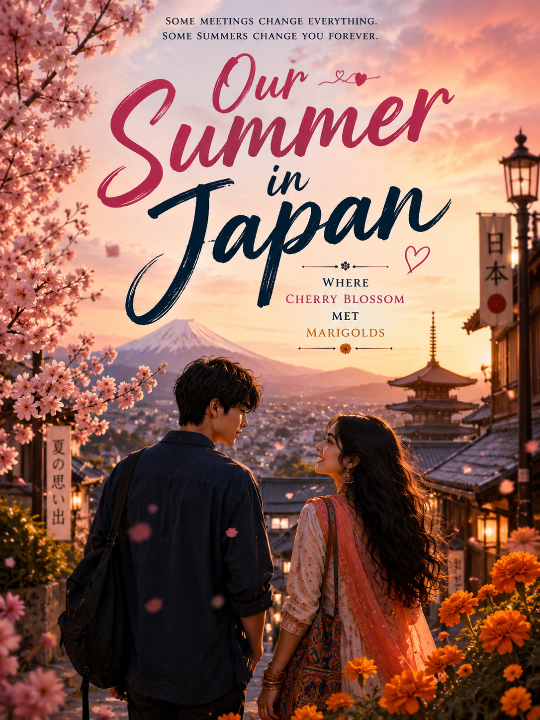 Our Summer in Japan ~When cherry blossom met marigolds~