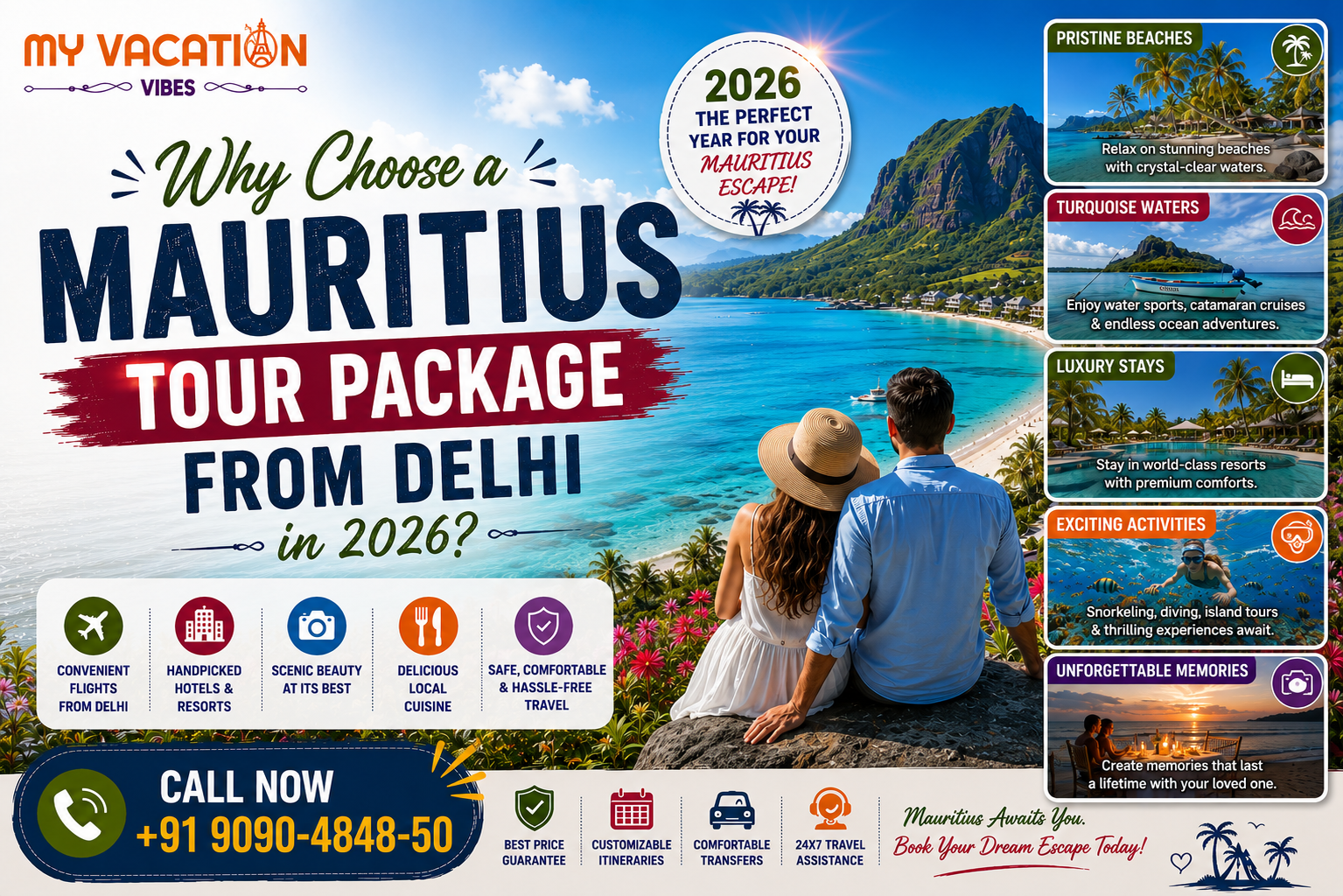 Mauritius Tour Package from Delhi: Hidden Gems