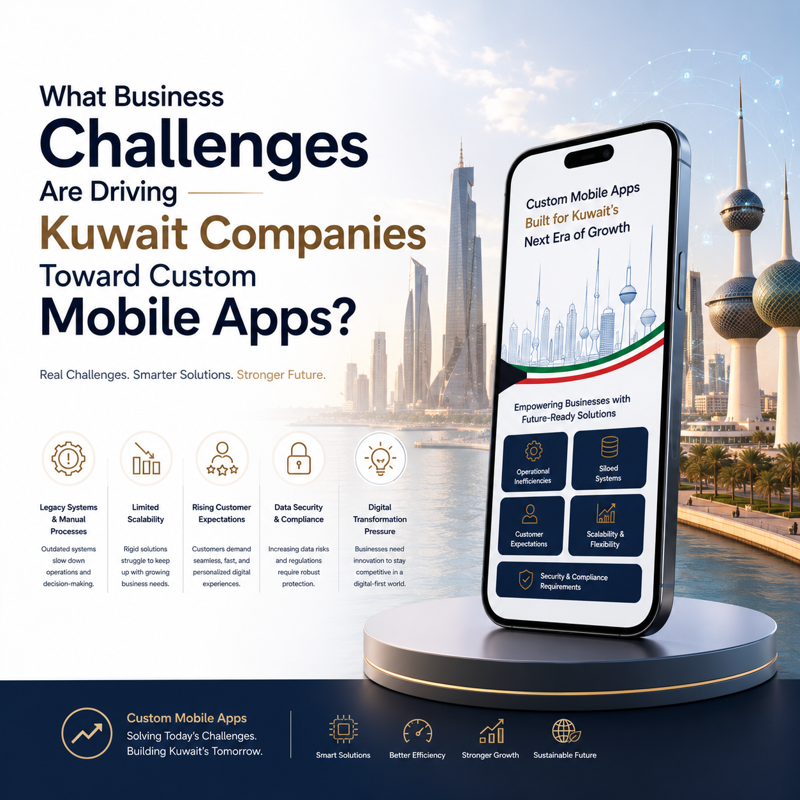 What Business Challenges Are Driving Kuwait Companies Toward Custom Mobile Apps?