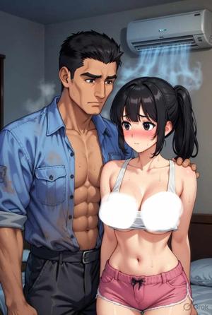 Electrician's Manipulation made her naked