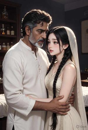 Ayurvedic Doctor gives a naked massage