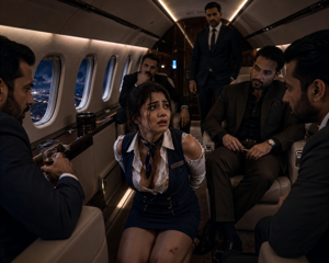Flight Attendant Ko Bandh Kar Choda Flight Me ( Flight Attendant Was Tied Up And Was Fucked In The Flight)