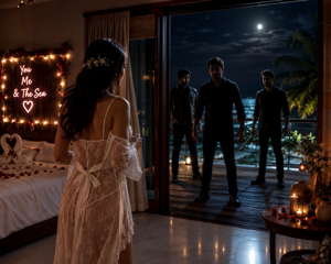 Honeymoon par Akr Gundo Ne Pati Ke Samne Choda ( The Mafia came to my Honeymoon and then fucked me infront of my Husband)