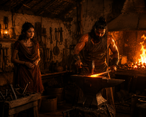 Chapter 4: Blacksmith Ki Garam Bhatti Mein Ki Zabardast Zanjeer Chudai (Blacksmith Hot Forge Intense Chain Fucking )