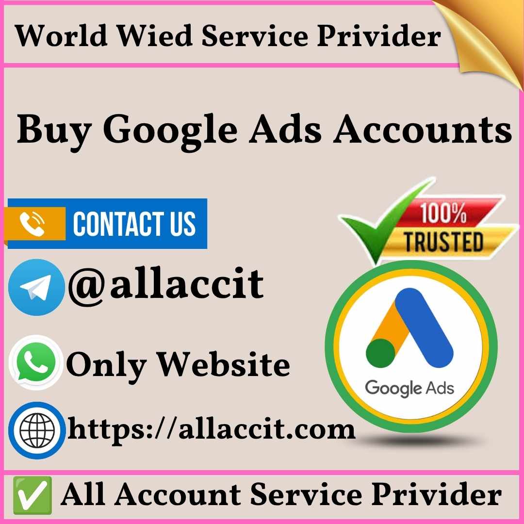 Buy Google Ads Accounts – Verified & Ready-to-Use in The USAIf you want more information, just contact us now.
