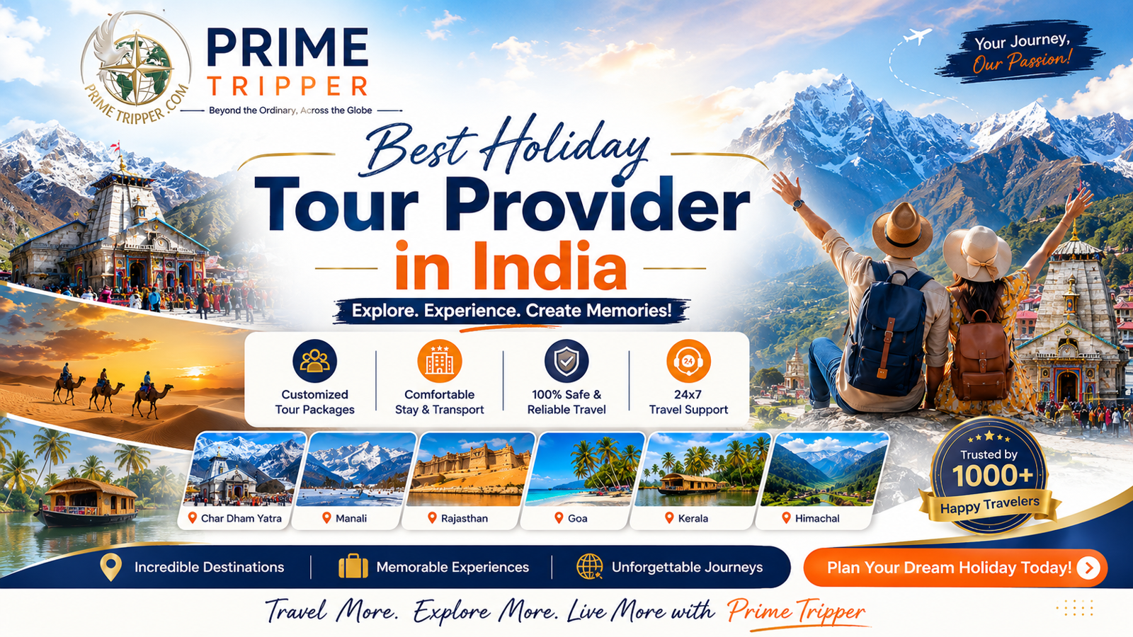 Best Holiday Tour Provider in India | Prime Tripper Tours