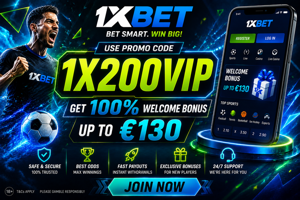 1xBet Gift Promo Code 2027: 1X200VIP – €130 Bonus